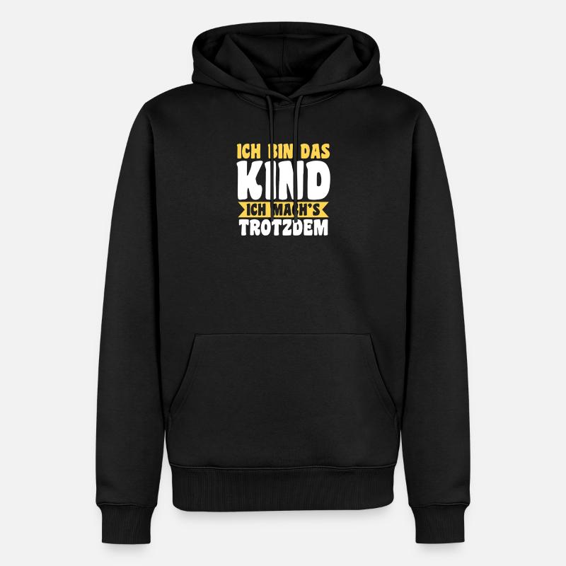 Mutter Team Mama - Männer Premium Bio Hoodie - Schwarz