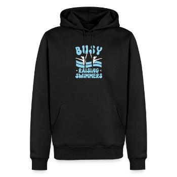 Synchronschwimmen Kunstschwimmen Wassersport - Männer Premium Bio Hoodie - Schwarz - Vorne - Nico (187cm)