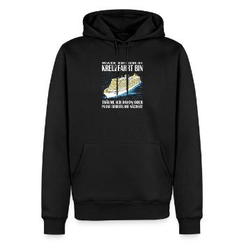 Lustige Kreuzfahrt Sprüche Outfits Urlaub - Männer Premium Bio Hoodie - Schwarz - Vorne - Nico (187cm)