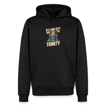 Christian Illuminati In The Trinity - Men’s Premium Organic Hoodie - black - Front - Nico (187cm)