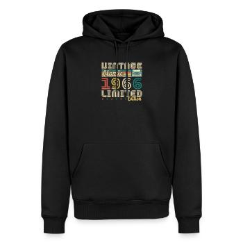 1966 Vintage Retro Geburtstagsgeschenk - Männer Premium Bio Hoodie - Schwarz - Vorne - Nico (187cm)