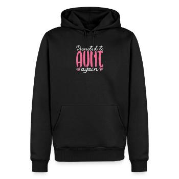 Befördert zur Tante 2026 Regenbogen Tante 2026 - Männer Premium Bio Hoodie - Schwarz - Vorne - Nico (187cm)
