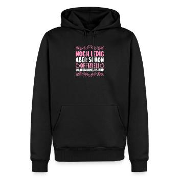 JGA Team Braut Junggesellinnenabschied - Männer Premium Bio Hoodie - Schwarz - Vorne - Nico (187cm)