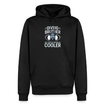 Tauchen Spruch Bruder Lustiges Tauchen Geschenk - Männer Premium Bio Hoodie - Schwarz - Vorne - Nico (187cm)