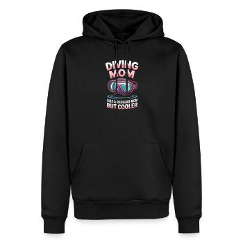 Diving Saying Mom Funny Diving Gift - Men’s Premium Organic Hoodie - black - Front - Nico (187cm)
