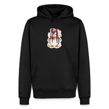 Pingouin - Sweat à capuche Premium bio Homme - noir - Devant - Nico (187cm)