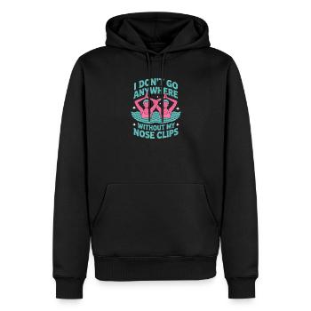 Synchronschwimmen Kunstschwimmen Wassersport - Männer Premium Bio Hoodie - Schwarz - Vorne - Nico (187cm)