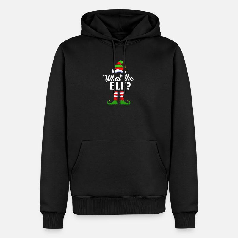 Elfe Elf Cadeau de Noël - Sweat à capuche Premium bio Homme - noir