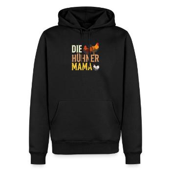 Die Hühner Mama Muttertag Mutterschaft Mama - Männer Premium Bio Hoodie - Schwarz - Vorne - Nico (187cm)
