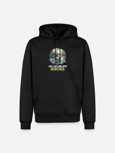 Canards Canard - Sweat à capuche Premium bio Homme - noir