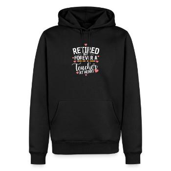 Pensionierter Lehrer Pensionierter Unterrichter - Männer Premium Bio Hoodie - Schwarz - Vorne - Nico (187cm)