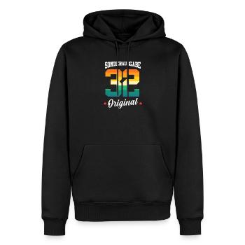 32 Geburtstag - Männer Premium Bio Hoodie - Schwarz - Vorne - Nico (187cm)