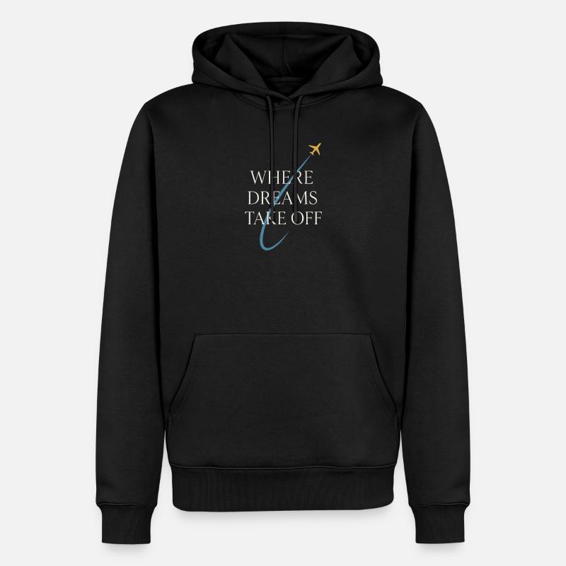 Fluglehrer Cfi Pilot Luftfahrtlehrer - Männer Premium Bio Hoodie - Schwarz
