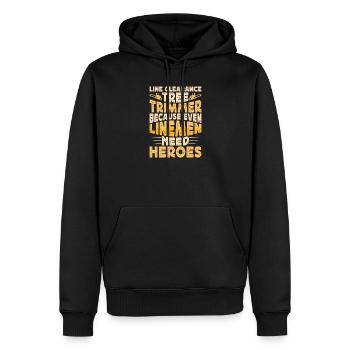 Ébéniste Ébéniste Cadeau Menuisier - Sweat à capuche Premium bio Homme - noir - Devant - Nico (187cm)
