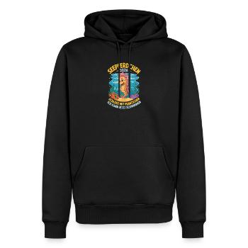  Seepferdchen 2026 Schluss Mit Plantschen Ich Kann - Männer Premium Bio Hoodie - Schwarz - Vorne - Nico (187cm)