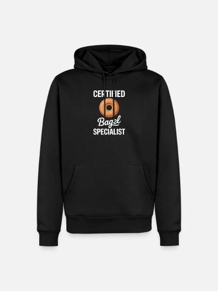 Bagels Saying Bagel Funny Bagels Gift - Men’s Premium Organic Hoodie - black