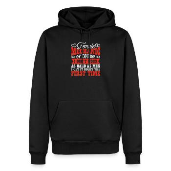 Mechanic Mechatronics Technician Screwdriver Gift - Men’s Premium Organic Hoodie - black - Front - Nico (187cm)