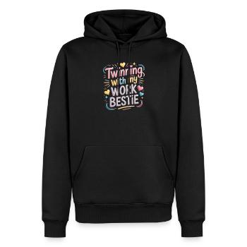 Freundin Beruf Spruch Lustiges Arbeit Job Geschenk - Männer Premium Bio Hoodie - Schwarz - Vorne - Nico (187cm)