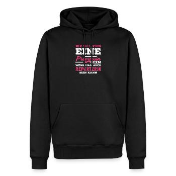 Investigativer Reporter Journalist Prinzessin - Männer Premium Bio Hoodie - Schwarz - Vorne - Nico (187cm)