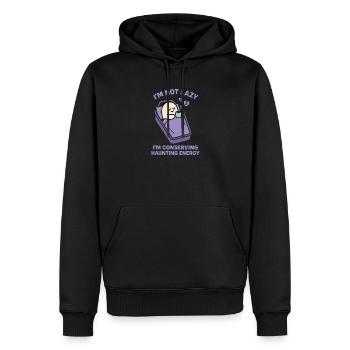 Effrayant Doux Pastel Goth Kawaii Halloween Mignon - Sweat à capuche Premium bio Homme - noir - Devant - Nico (187cm)