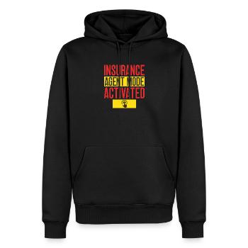 Insurance Agent Mode Activated Funny Insurance - Männer Premium Bio Hoodie - Schwarz - Vorne - Nico (187cm)