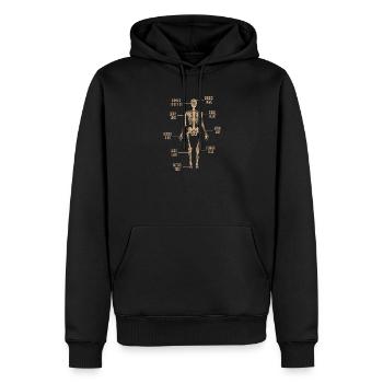 Caractéristiques du jeu de bingo Bingo - Sweat à capuche Premium bio Homme - noir - Devant - Nico (187cm)