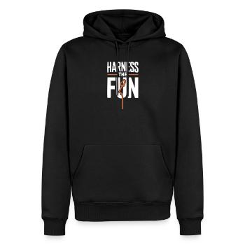 Escalade Escalade en montagne Mousqueton Bloc - Sweat à capuche Premium bio Homme - noir - Devant - Nico (187cm)