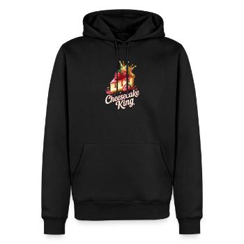 Kuchen - Männer Premium Bio Hoodie - Schwarz - Vorne - Nico (187cm)