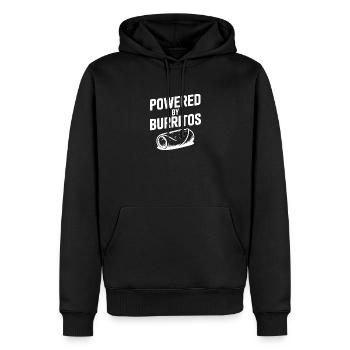 Propulsé par Burritos - Sweat à capuche Premium bio Homme - noir - Devant - Nico (187cm)
