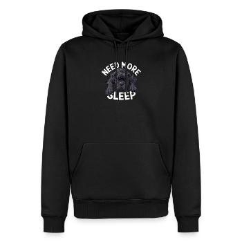 besoin de plus d’illustration de bouledogue de sommeil pour - Sweat à capuche Premium bio Homme - noir - Devant - Nico (187cm)