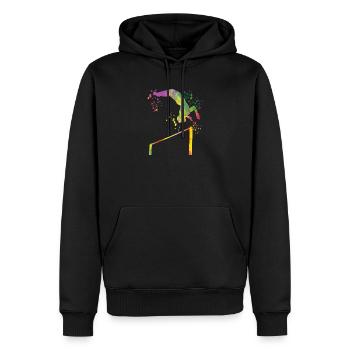 Turnerin Reck Kunstturnen - Männer Premium Bio Hoodie - Schwarz - Vorne - Nico (187cm)