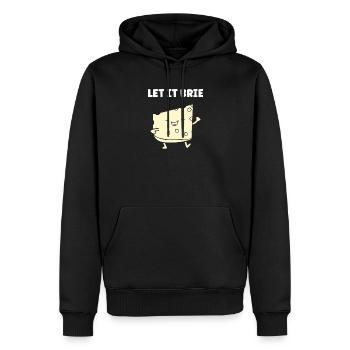 Humor Brie-Käse - Männer Premium Bio Hoodie - Schwarz - Vorne - Nico (187cm)