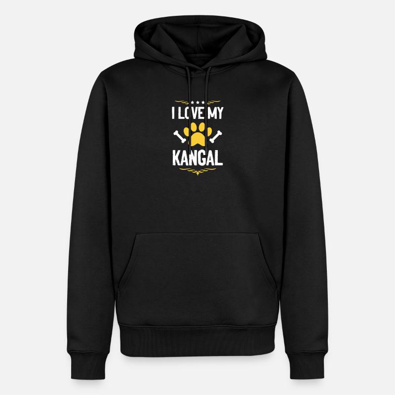 J’adore mon Kangal - Sweat à capuche Premium bio Homme - noir