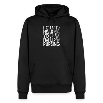 Harmonica Musican Lip Pursing Harmonica - Männer Premium Bio Hoodie - Schwarz - Vorne - Nico (187cm)