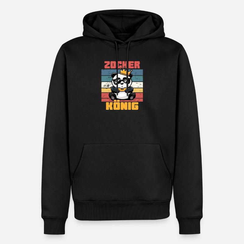 Jeu de Jeux King Crown - Sweat à capuche Premium bio Homme - noir