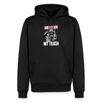 Funny Raccoon - Männer Premium Bio Hoodie - Schwarz - Vorne - Nico (187cm)