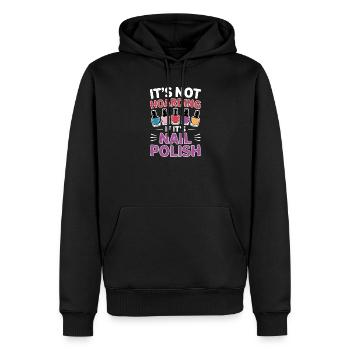 Nagellack Spruch pediküre Lustig Mainküre Geschenk - Männer Premium Bio Hoodie - Schwarz - Vorne - Nico (187cm)