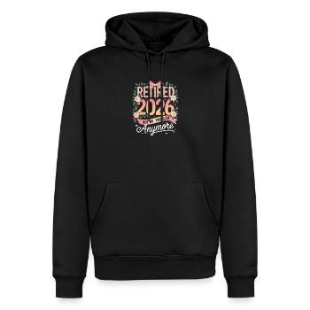 Retraité 2026 n’est plus mon problème - Sweat à capuche Premium bio Homme - noir - Devant - Nico (187cm)