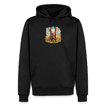 Schweine Schwein - Männer Premium Bio Hoodie - Schwarz - Vorne - Nico (187cm)