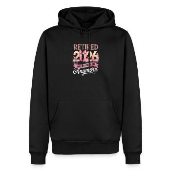 Retraité 2026 n’est plus mon problème - Sweat à capuche Premium bio Homme - noir - Devant - Nico (187cm)