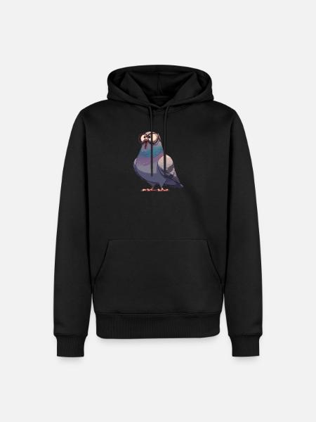 Pigeons Pigeon - Men’s Premium Organic Hoodie - black