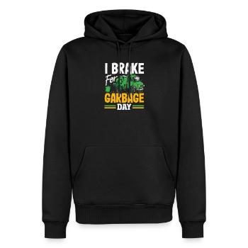 Garbage Day is my favorite day - Men’s Premium Organic Hoodie - black - Front - Nico (187cm)