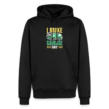 Garbage Day is my favorite day - Men’s Premium Organic Hoodie - black - Front - Nico (187cm)