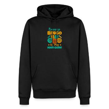 Bingo Game Bonanza est mon jeu Bingo - Sweat à capuche Premium bio Homme - noir - Devant - Nico (187cm)