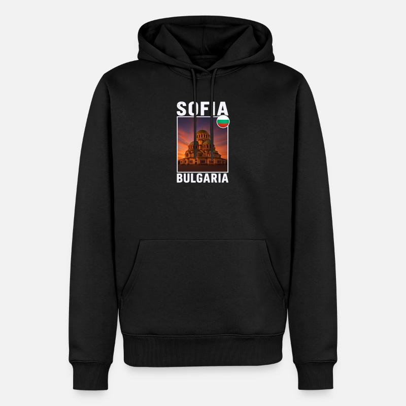 Sofia Bulgarien - Männer Premium Bio Hoodie - Schwarz