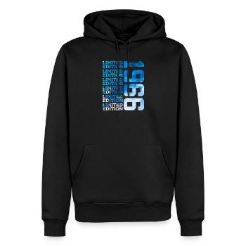 ÉDITION LIMITÉE 1966 60 ANS 60E ANNIVERSAIRE - Sweat à capuche Premium bio Homme - noir - Devant - Nico (187cm)