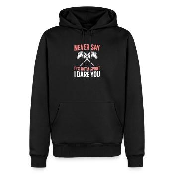 Hobby Horsing - Männer Premium Bio Hoodie - Schwarz - Vorne - Nico (187cm)