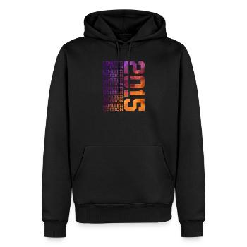 11 ANS ÉDITION LIMITÉE 2015 11E ANNIVERSAIRE - Sweat à capuche Premium bio Homme - noir - Devant - Nico (187cm)