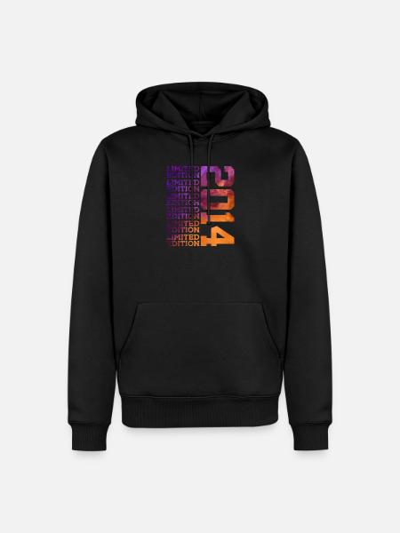12 Jahre LIMITED EDITION 2014 12. Geburtstag - Männer Premium Bio Hoodie - Schwarz