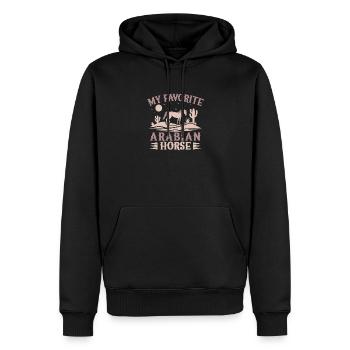 Hobby Horse Rider ARabian Horse English Riding - Männer Premium Bio Hoodie - Schwarz - Vorne - Nico (187cm)